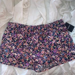 Forever21 Floral Shorts - Elastic Band